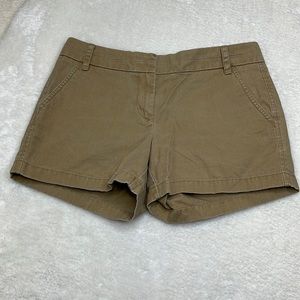 J. Crew Khaki Chino Shorts size 6